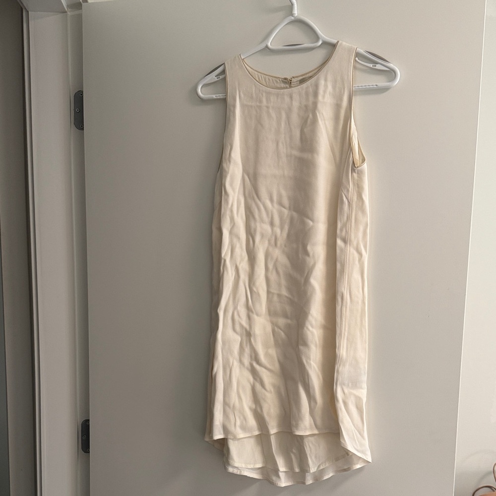 Sleeveless Cream Dress